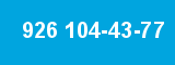 926 104-43-77 926 104-43-77